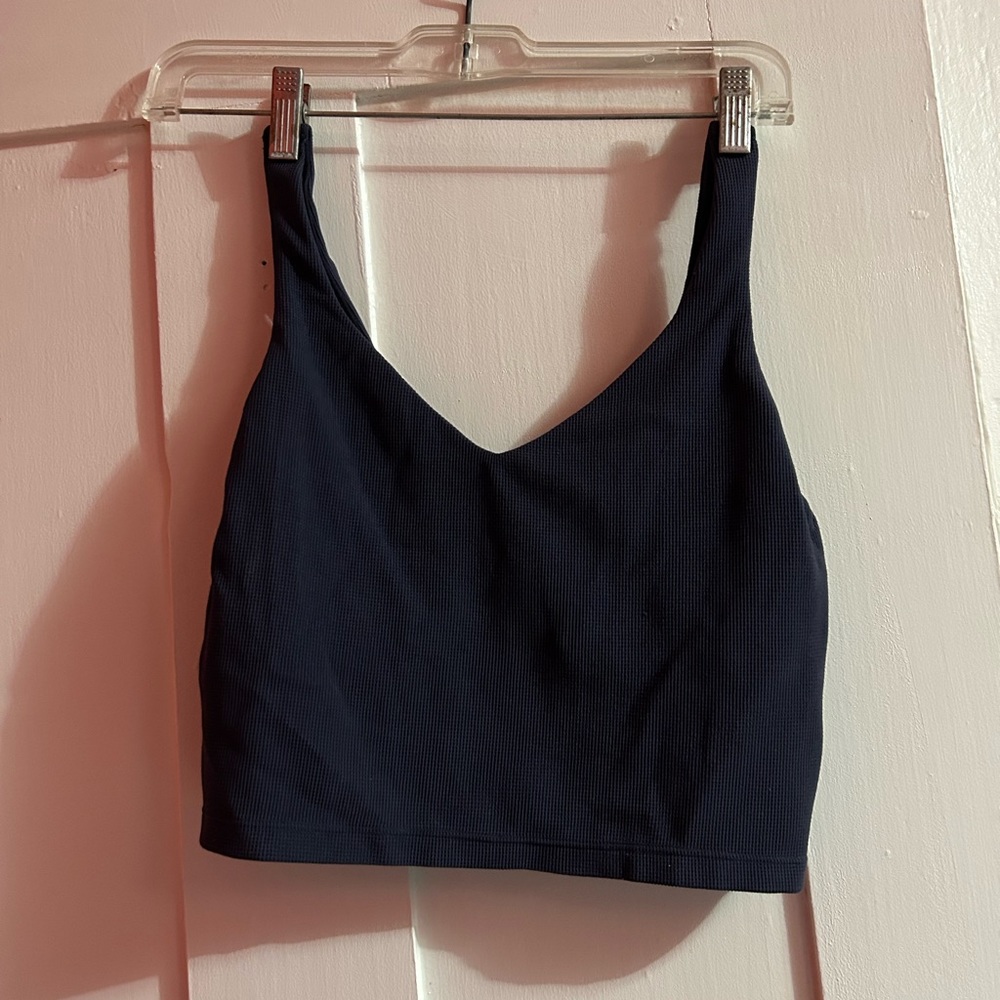 Blue Cropped Tank Top from Aerie, Medium